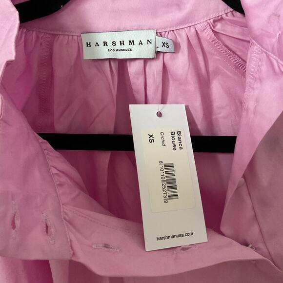 Harshman Bianca Blouse in Orchid 100%‎ Cotton NWT - Picture 10 of 10